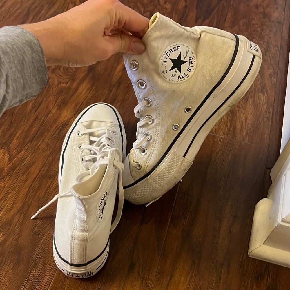 Converse White Hightop Converse Platform - Picture 7 of 7